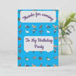 ダックスサンキューカード 招待状