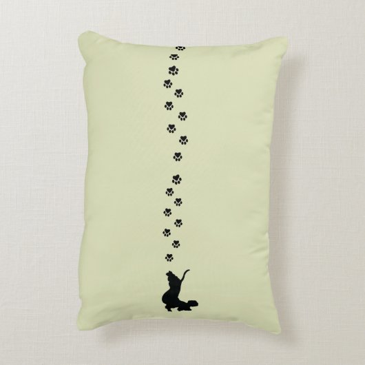 ダックスシャントのシルエット枕 アクセントクッション (裏面(縦))