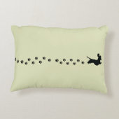 ダックスシャントのシルエット枕 アクセントクッション (裏面)