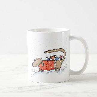 『ダックスシャントの傘のしっぽさ』 コーヒーマグカップ