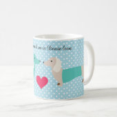 ダックスシャントコーヒーマグドキシバレンタイン コーヒーマグカップ (正面右)