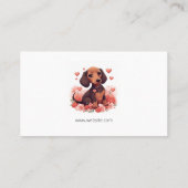 ダックスシャントパピスドッグブリーダー 名刺 (裏面)