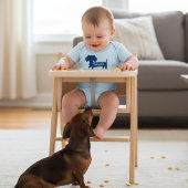 ダックスシャントパーソナライズされたトリートディスペンサ ベビーボディスーツ