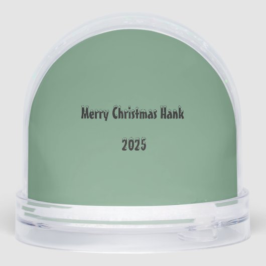 ダックスシャント子犬パーソナライズされたスノグローブ (裏面)