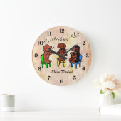 ダックスシャント弦楽団 ラージ壁時計 (ホーム)