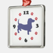 ダックスシャント時計 メタルオーナメント (左)