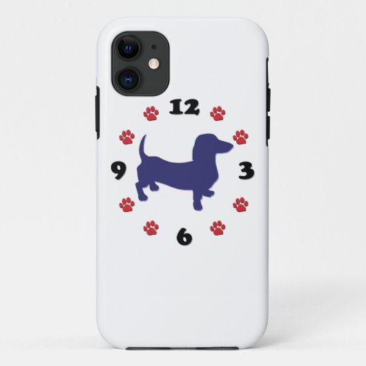 ダックスシャント時計 Case-Mate iPhoneケース (裏面)