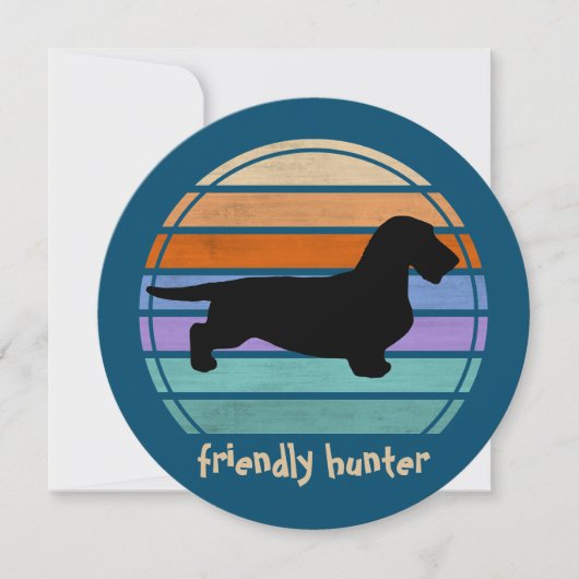 ダックスシャント荒髪 – シルエット1 (正面)