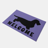 ダックスシャント荒髪 – シルエット1 ドアマット (アングル)