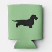 ダックスシャント荒髪 – シルエット1 缶クーラー (裏面)