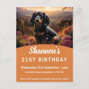 ダックスシャンドアットデュスク インビテーションポストカード