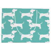 ダックスシャンドウィナードッグパピーラージ抱き枕 ラージペーパーバッグ (裏面)