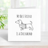 ダックスシャンドウィーナードグライドセーター引用文2 ラバースタンプ