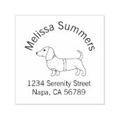 ダックスシャンドウィーナードッグスターセーターアーチアドレス セルフインキングスタンプ (デザイン)