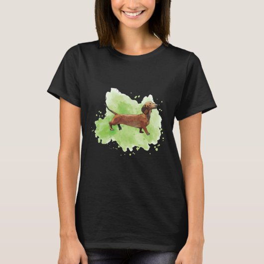 ダックスシャンドオングリーン Tシャツ (正面)