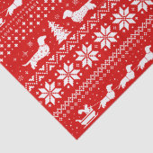 ダックスシャンドクリスマスそりとリスの休日 薄葉紙 (詳細)