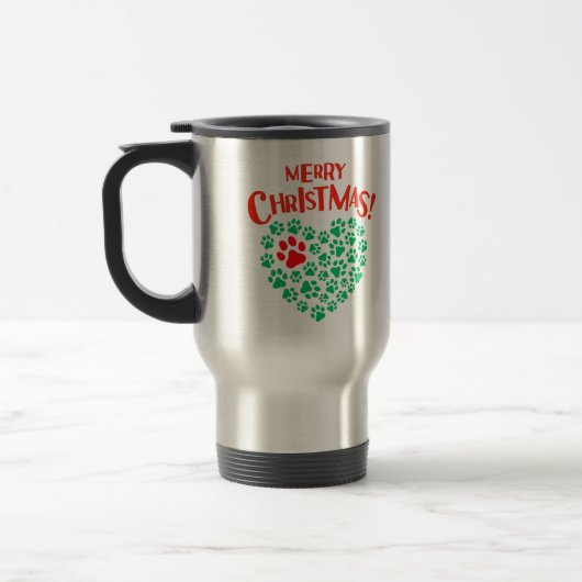 ダックスシャンドクリスマスコーヒーマグ トラベルマグ (左)