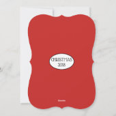 ダックスシャンドクリスマスツリーショッピングフラットカード シーズンカード (裏面)