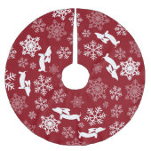 ダックスシャンドクリスマスツリースカートウィナードグホリデー ブラッシュドポリエステルツリースカート (正面)