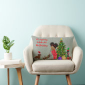 ダックスシャンドクリスマスピローエスニックホリデーデコール ランバークッション (椅子)