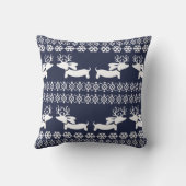 ダックスシャンドクリスマスピローフェア島トナカイ クッション (裏面)