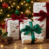 ダックスシャンドクリスマスラッピング紙品種パック ラッピングペーパーシート