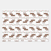 ダックスシャンドクリスマスラッピング紙品種パック ラッピングペーパーシート (正面3)