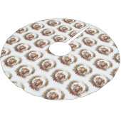 ダックスシャンドクリスマスリースフェスティバルカップ ブラッシュドポリエステルツリースカート (アングル)