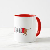 ダックスシャンドクリスマス11オズツートーンマグカップ マグカップ (正面右)