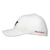 ダックスシャンドシルエットウィーナードッグカスタムドキシー 刺繍入りキャップ (左)