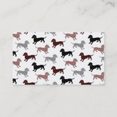 ダックスシャンドズキュート柄 名刺 (裏面)