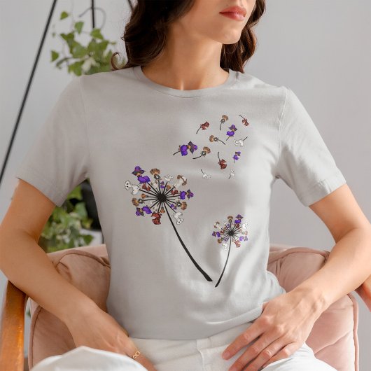 ダックスシャンドタンデリオンフラワーハロウィーンの衣装アイディア Tシャツ