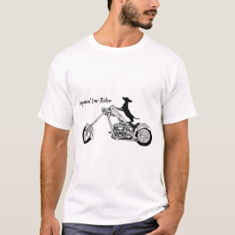 ダックスシャンドチョッパー自動二輪車乗り Tシャツ