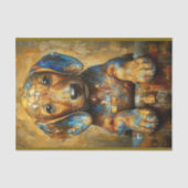 ダックスシャンドドッグパピー油ポートレートBV1デコページ 薄葉紙 (正面)