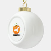 ダックスシャンドハロウィンドッグ セラミックボールオーナメント (右)
