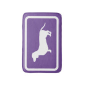 ダックスシャンドバスマットパープルドキシーバスルーム敷物 バスマット (正面縦)