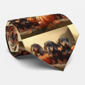 ダックスシャンドパピーオータムデライトカボチャ ネクタイ (ロール)