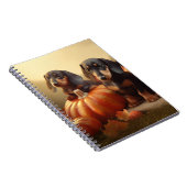 ダックスシャンドパピーオータムデライトカボチャ ノートブック (右側)