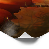 ダックスシャンドパピーオータムデライトカボチャ ポスター (コーナー)