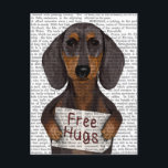 ダックスシャンドフリーハグ ポストカード<br><div class="desc">感動的&休日</div>