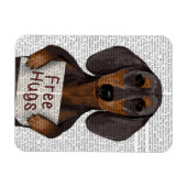 ダックスシャンドフリーハグ マグネット (横)