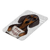 ダックスシャンドフリーハグ マグネット (左側)