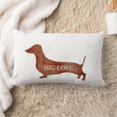 ダックスシャンドブラウンダンバーピロー33 cm x 53 cm ランバークッション (ブランケット)