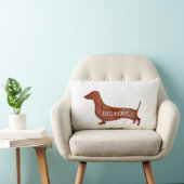 ダックスシャンドブラウンダンバーピロー33 cm x 53 cm ランバークッション (椅子)