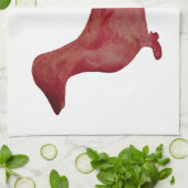 ダックスシャンドブラウンドッグリングや輪ティータオル40.6 cm x 61 キッチンタオル (折り畳み)