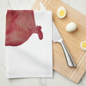 ダックスシャンドブラウンドッグリングや輪ティータオル40.6 cm x 61 キッチンタオル (四つ折り)