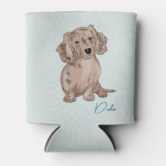 ダックスシャンドメルオンカンクーラーの水色 缶クーラー (正面)