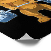 ダックスシュンウェイトリフティングデッドリフトフィットネスジム ポスター (角)