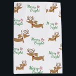 ダックスシュンデナークリスマスクリスマスドクメリーシー ミディアムペーパーバッグ<br><div class="desc">犬とドキシーの愛</div>
