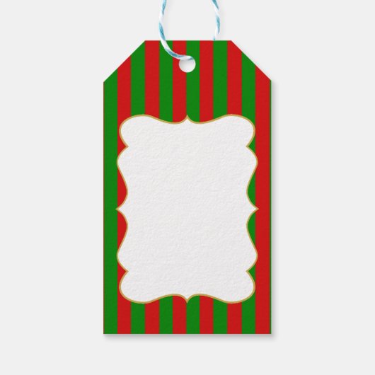 ダックスシュントの口ひげクリスマスマンガ ギフトタグ (裏面)